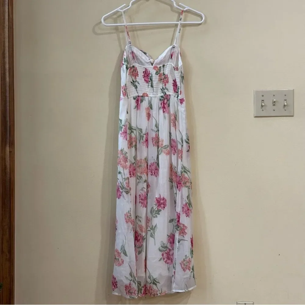 Abercrombie and Fitch Floral Button Down Maxi Dress